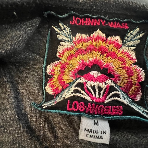 Johnny Was Davis Drape Floral Tunic Dress - Picture 4 of 7